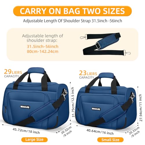 Underseat Carry On Luggage Bag, Lightweight Travel Tote Bag for Travel - color: Blue, size: 18IN