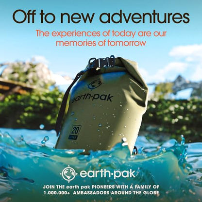Earth Pak Waterproof Dry Bag - Roll Top Waterproof Backpack Sack Keeps Gear Dry for Kayak with Waterproof Phone Case - color: Blue, size: 5L