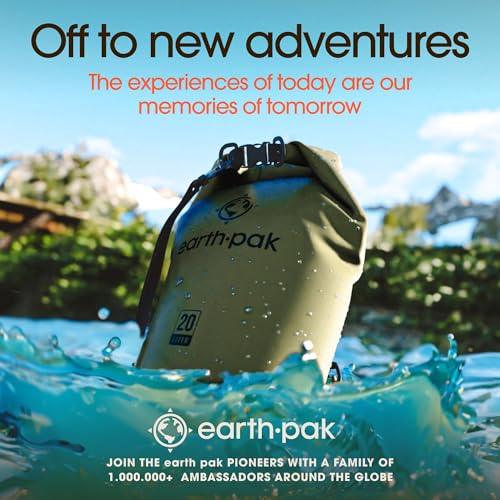 Earth Pak Waterproof Dry Bag - Roll Top Waterproof Backpack Sack Keeps Gear Dry for Kayak with Waterproof Phone Case - color: Camo, size: 5L