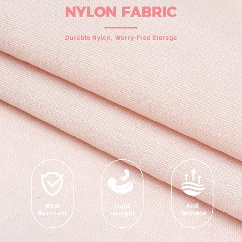 BAGAIL Lightweight Compression Packing Cubes for Travel, 6 Set, Pink - color: Pink