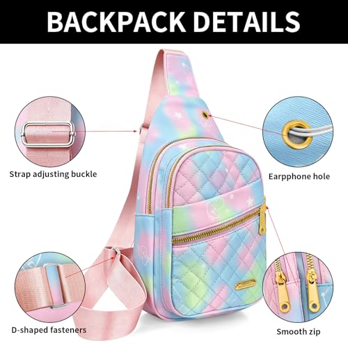 Aisijimo Small Sling Bag For Women Men Casual Crossbody Sling Backpack - color: 8003s-bgreen