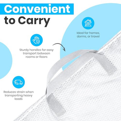 메시 세탁 가방 61 x 91.4cm(24 x 36인치), 2팩 - Handy Laundry 튼튼한 네트 백 - color: 화이트., size: 2-Pack