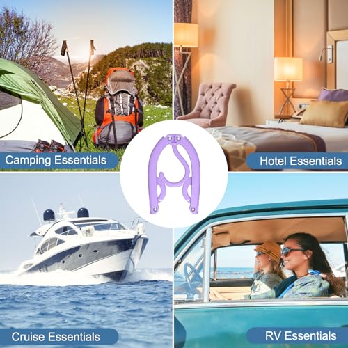 12 Pcs Portable Travel Hangers for Cruise Ship Essentials 2026 - color: Multicolor
