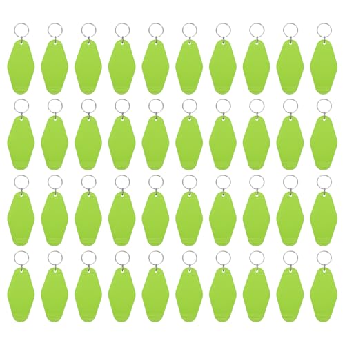 uxcell Hotel Keychains Blank Plastic - color: Fruit Green
