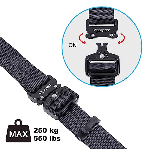 Vigorport Luggage Connector Straps for Suitcase, Add A Bag Suitcase Belt - size: Large-Metal Buckle