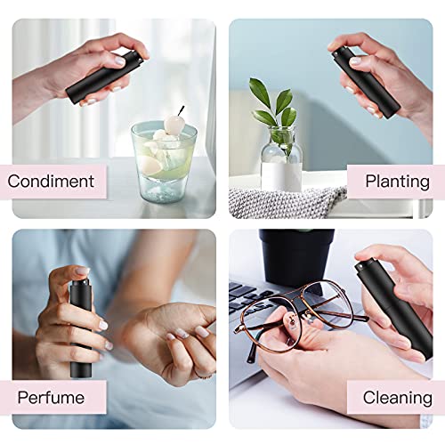 Tekson 10ml Travel Perfume Atomizer, Cologne Spray Bottle, Coffee Sprayer - color: black