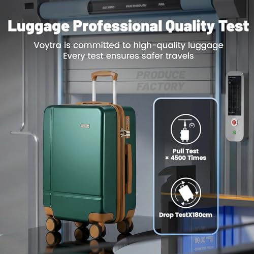 14" 20" Durable Luggage Set, 2 Piece Travel Hardshell Suitcase with 360 Double Smooth Spinner Wheels & TSA Lock for Adventure & Long Trips Carry on & Air Checked Green - color: GREEN