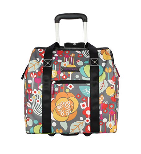 Lily Bloom Design Pattern Carry on Bag Wheeled Cabin Tote (Bliss) - color: Bliss