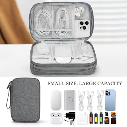 FYY Electronic Organizer, Travel Tech Pouch Bag, Large, Dark Grey - color: Dark Grey, size: 9.1 x 5.9 x 3.15 inches