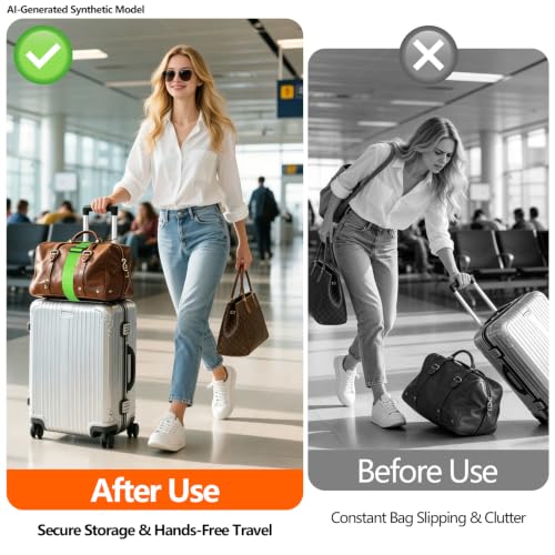 Adjustable Luggage Connector Straps for Suitcases, Add a Bag Elastic Belt - color: Gray