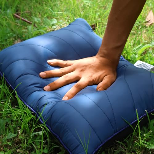 Camping Pillow Compressible Travel Pillow Lightweight Camp Pillow - color: Snowy Mountain, size: Small (11.4''x14.5'')