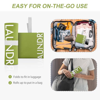 WiseBoy Travel Laundry Bag Dirty Clothes Organizer, Extra Large Laundry Bag - color: Green