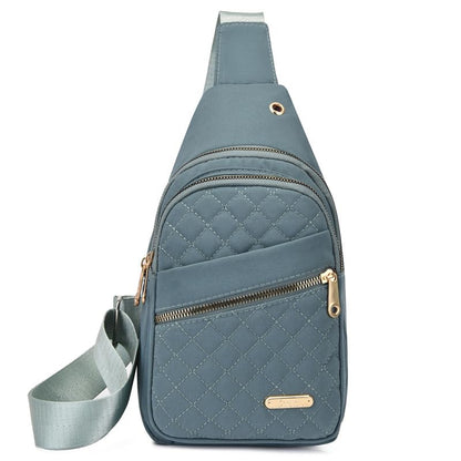 Small Sling Bag For Women Men Fashion Casual Crossbody Sling Backpack Solid Wallet - color: Green