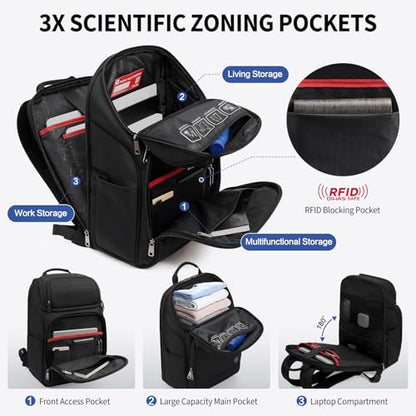 OIWAS 15.6 Inch Laptop Backpack with USB Charging Port & Air Weight System - style: 23l