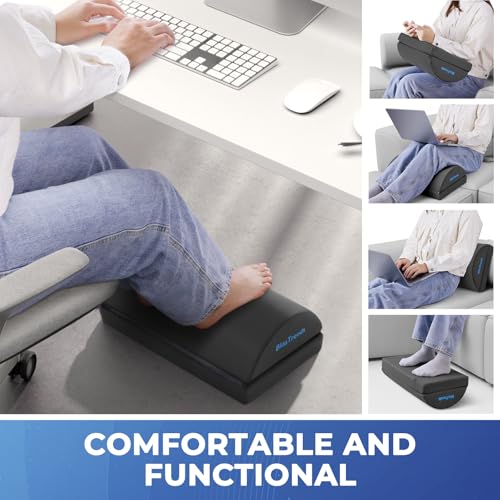 BlissTrends Foot Rest Under Desk, Foot Stool with 2 Adjustable Heights - color: Gray, size: Large