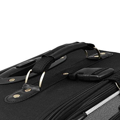 U.S. Traveler New Yorker Lightweight Expandable Rolling Luggage, Gray, 4-Piece Set - color: Gray, size: 4-Piece Set (15/21/25/29)