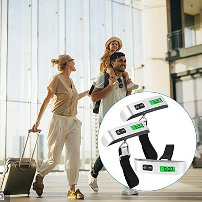 Jeffbaubl 3 Pack Digital Luggage Scale, Luggage Weight Scale, 110LB