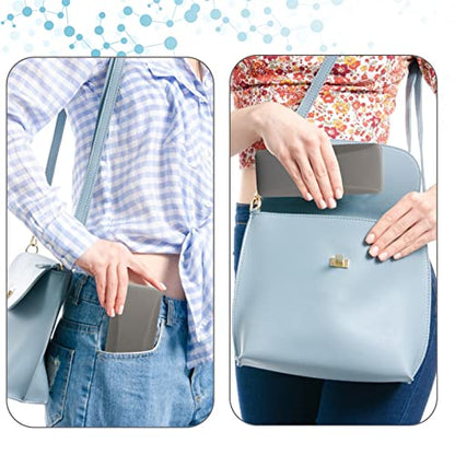 SMARTTOP Hard Shell Eyeglass Case- Glass Case With Cleaning Cloth, Glasses Case hard shell for men women - color: Grey