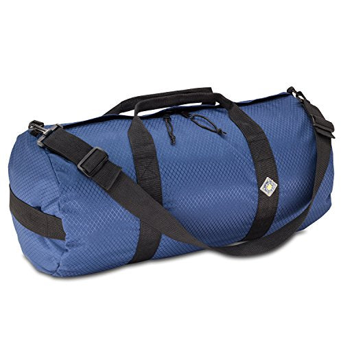 44L Daily Heavy Duty Duffle Bag, Weatherproof Ripstop Gym Travel Gear Bag - color: Pacific Blue, size: 12" x 24" (44 Liters)