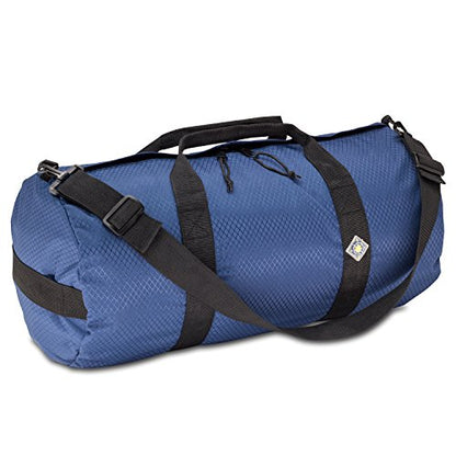 44L Daily Heavy Duty Duffle Bag, Weatherproof Ripstop Gym Travel Gear Bag - color: Pacific Blue, size: 12" x 24" (44 Liters)