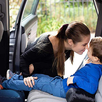 Inflatable Foot Rest Pillow Airplane Travel Kids Blue (2 Pack) - color: Blue