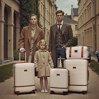 Coolife Luggage Set Carry On Suitcase,5 piece, Gray Pink(DB/TB/20/24/28) - color: Gray+Pink, size: 5 piece set
