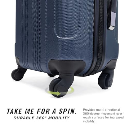 Kenneth Cole REACTION Out of Bounds Lightweight Hardshell 4-Wheel Spinner Luggage, Naval, 3-Piece Set (20", 24", & 28") - color: Naval, size: 3-Piece Set (20", 24", & 28")