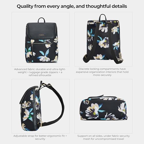 Travelon Anti-Theft Addison Backpack - color: Midnight Floral