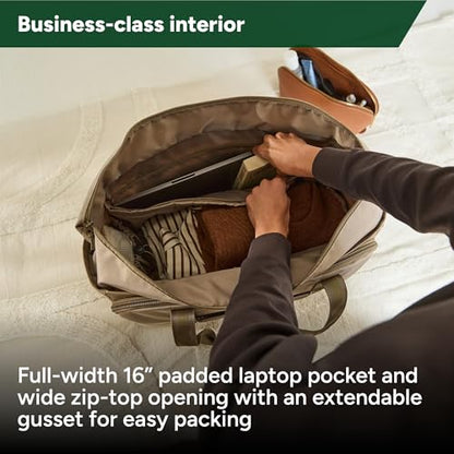 Halfday Convertible Garment Tote, 2-in-1 Travel & Garment Bag, Stone - color: Stone