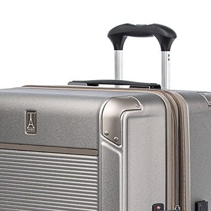 Travelpro Platinum Elite Hardside Luggage 2-Piece Set, Sand, 21 & 25-Inch - color: Metallic Sand, size: 2-Piece Set (21/25)