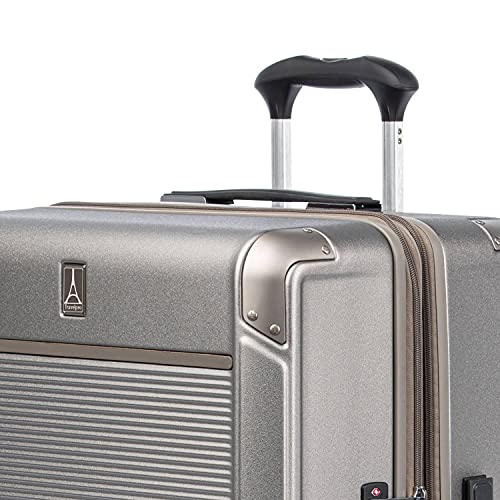 Travelpro Platinum Elite Hardside Luggage 2-Piece Set, Sand, 21 & 25-Inch - color: Metallic Sand, size: 2-Piece Set (21/25)