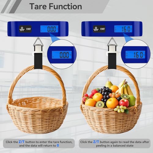 Luggage Scale Dr.meter Travel Essentials Luggage Weight Scale Backlight LCD - color: 1 * Blue