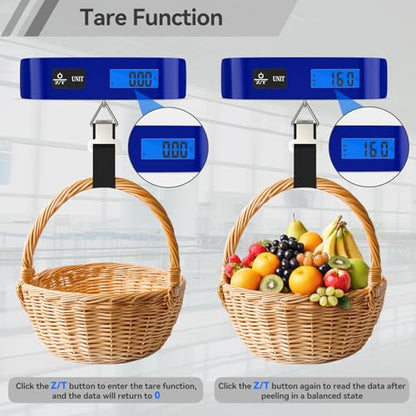 Luggage Scale Dr.meter Travel Essentials Luggage Weight Scale Backlight LCD - color: 1 * Blue
