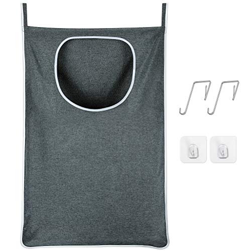XL Hanging Laundry Hamper, Over the Door Laundry Hamper and Baskets, Wide Opening Hanging Laundry Bag,Hanging Hamper for Bathroom,Dorm,Laundry Room,Chirstmas Gifts（Grey). - color: Mod Heather Grey, size: 1PC-XL