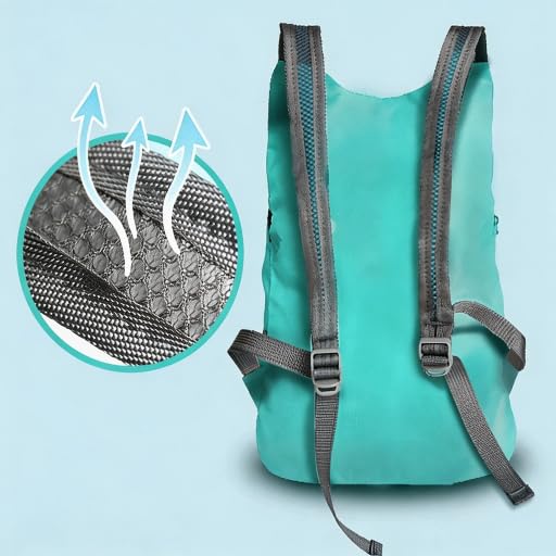 20L Lightweight Foldable Ultralight & Thin Hiking Backpack for Outdoor Travel Camping Cycling - color: Aqua