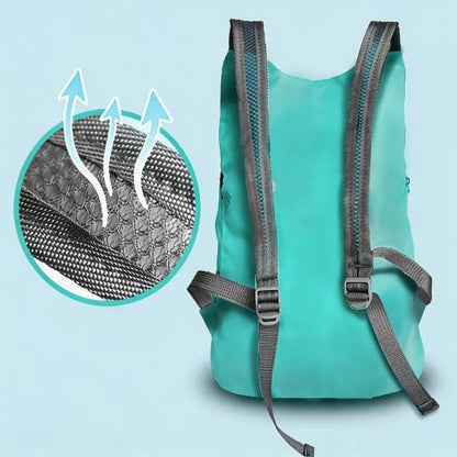 20L Lightweight Foldable Ultralight & Thin Hiking Backpack for Outdoor Travel Camping Cycling - color: Aqua