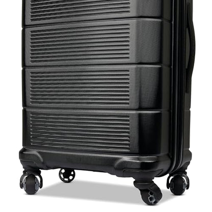 American Tourister Stratum 2.0 Hardside Expandable Luggage with Spinners | Jet Black | 3PC (CO/MED/LG) - color: Jet Black, size: 3-Piece Set (Carry on/Medium/Large)