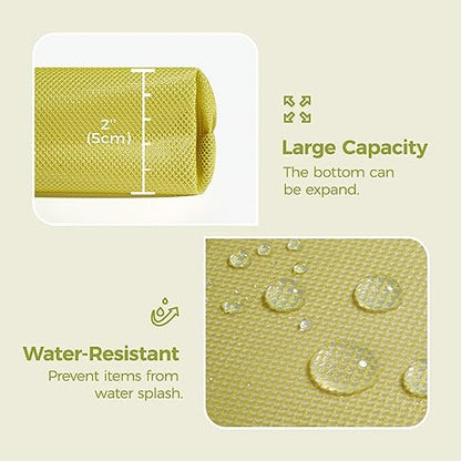 pack all Water-Resistant Zipper Pouch, Mesh Zipper Bag, 10.23"x7.48" - color: Green, size: Medium