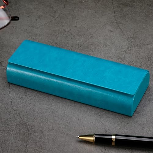 Vemiss Hard Shell Eyeglass Cases, Lightweight Portable Glasses Case for Women Men - color: D1-blue