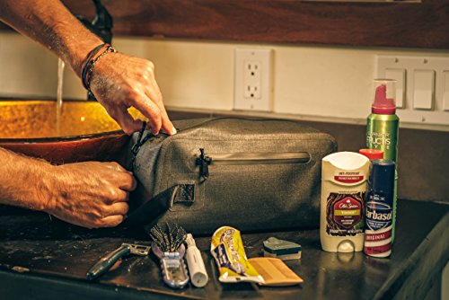 DoppSåk Waterproof & Leak-Proof Travel Toiletry Bag | Small, Charcoal Grey - color: Charcoal Grey, size: Small