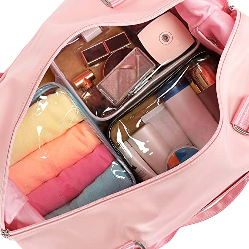 PACKISM Clear Makeup Bag Travel - TSA Approved Toiletry Bag, Matte White - color: Y- Bright White, size: Medium Set