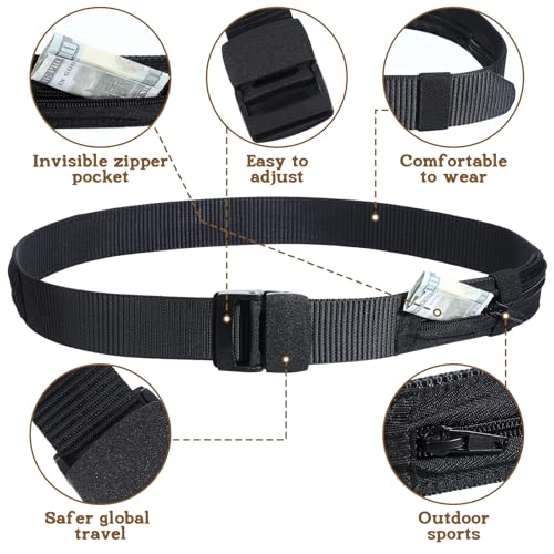 ElevateTech Travel Money Belt, Hidden Money Pouch Security Waist Wallet
