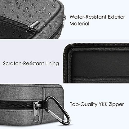 FINPAC Charger Case for MacBook, Small Electronic Organizer Pouch Bag - color: Black and Gray