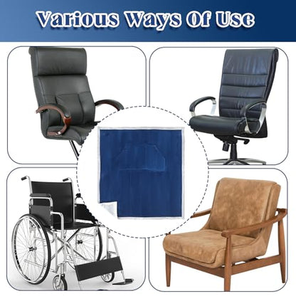 Newwiee Christmas Wheelchair Blanket with Pouch, Navy Blue, Simple - color: Navy Blue