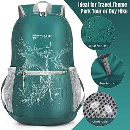 ZOMAKE Lightweight Packable Backpack, Foldable Small Travel Day Pack - color: C-army Green