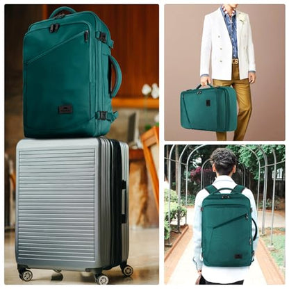 MATEIN Travel Backpack Large, Expandable Carry on Backpack for Travelling - color: Peacock Blue, size: XX-Large