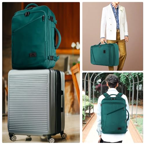 MATEIN Travel Backpack Large, Expandable Carry on Backpack for Travelling - color: Peacock Blue, size: XX-Large