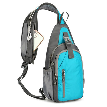 levayhill Small Crossbody Sling Backpack,Hiking Daypack Men Women,Lake Blue - color: Lake Blue