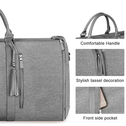 Ytonet Garment Duffle Bags for Travel, Convertible Carry on Garment Bag - color: Grey, style: Tote