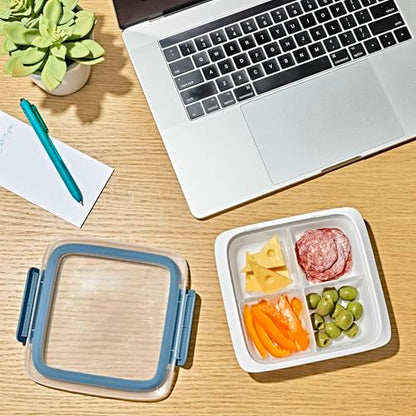 OXO Good Grips Prep & Go Slim Container with Removable Divider - Ocean Blue - color: Ocean Blue, style: Slim with Removable Divider